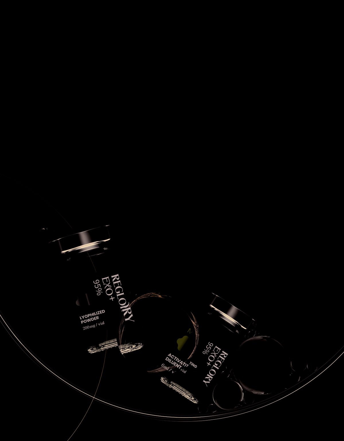 Reglory EXO+ lyophilised powder and activating diluent
